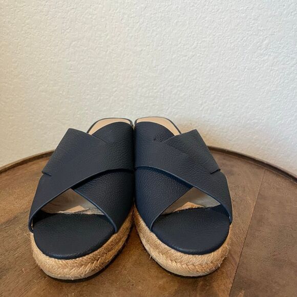 Jack Rogers Slotted Sloane Espadrille Mid Wedge Sandals Women's Size 9.5 - Picture 2 of 9